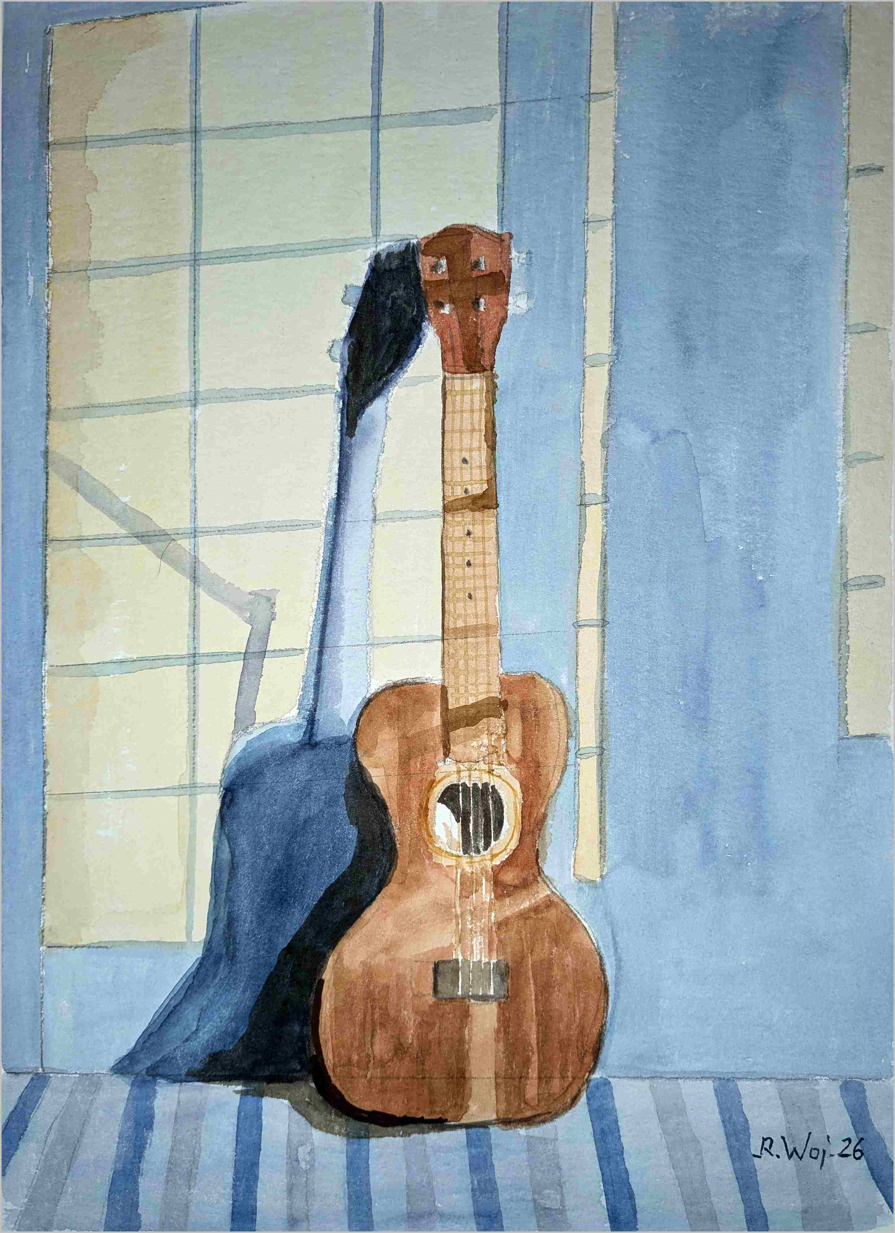   Gitarre und Schatten